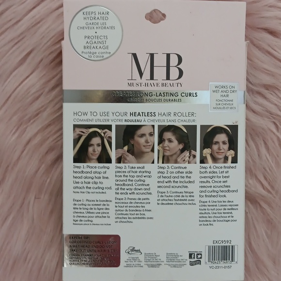 Brand New MUST-HAVE BEAUTY SATIN HEATLESS HAIR ROLLER SET-3CT - Picture 2 of 5